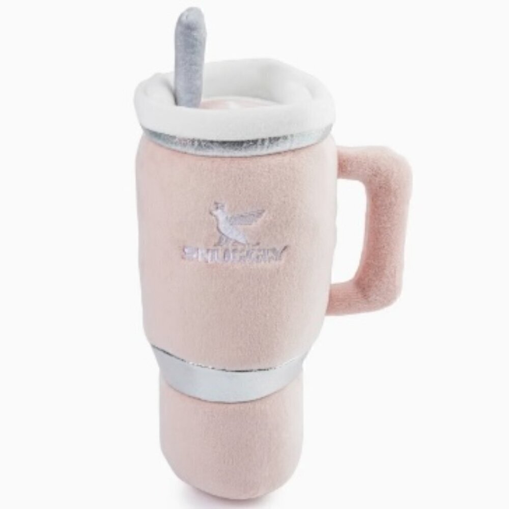 STANLEY CUP DOG TOY PINK